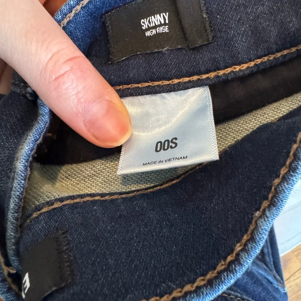 Express Dark Blue Skinny Jeans